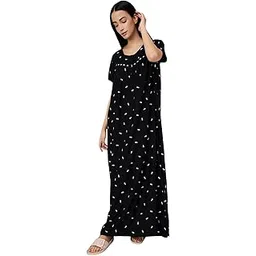 max Women's Cotton Maxi Nightgown-picture-43