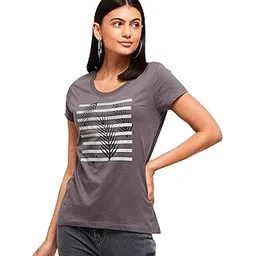max Women's Cotton Printed Round Neck Regular Fit T-Shirt-picture-17