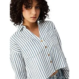 max Women's Cotton Striped Regular Fit Shirt-picture-19