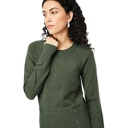 max Women's Polyester Blend Casual Round Neck Sweater-picture-38