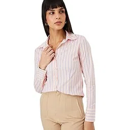 max Women's Striped Regular Fit Shirt-picture-52