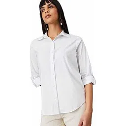 max Women's Striped Regular Fit Shirt-picture-55