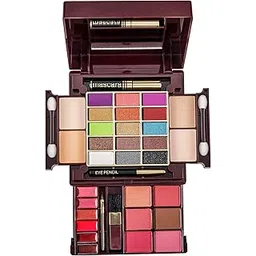 max touch MaxTouch Professional All In One Makeup Palette Kit 15 Colors Eyeshadow Palette With, Blusher, Powder Cake, Lipgloss, Eye Pencil, and Brush Kit Makeup Kit #2138-picture-11