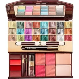 max touch MaxTouch Professional All In One Makeup Palette Kit 24 Colors Eyeshadow Palette With, Blusher, Powder Cake, Lipgloss, Black Eye Pencil and Brush Kit Makeup Kit (2016)-picture-17