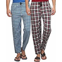 maxis Men's Cotton Pyjama Bottoms(Pack of Two) (Large) Multicolour-picture-22