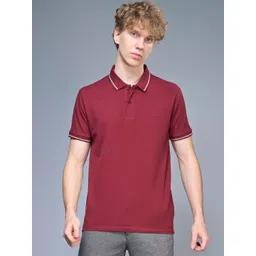 MAXZONE Men Solid Polo Collar T-shirt-picture-18