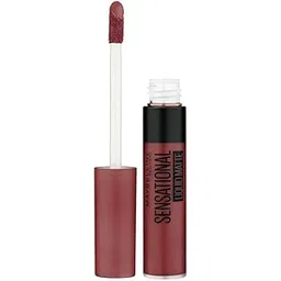 Maybelline New York Lipstick, Matte Finish, Non-Sticky and Non-Drying, Sensational Liquid Matte, 21 Nude Nuance, 7ml-picture-40
