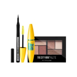 Maybelline New York Eye Makeup Kit - Colossal Mascara + Tattoo Liner + 5th Avencue City Mini Palette-picture-14