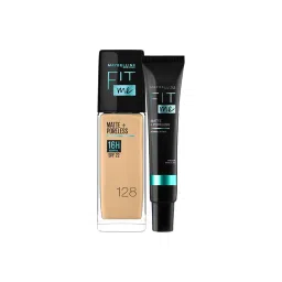 Maybelline New York Fit Me Foundation 128 Warm Nude + Fit Me Matte + Poreless Primer Combo-picture-14