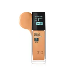 Maybelline New York Fit Me Matte + Poreless Liquid Foundation 310 Sun Beige - 30 ml-picture-36