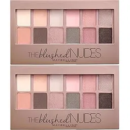 Maybelline The Blushed Nudes Eyeshadow Powder Makeup Palette, 2 Count, Multi, shimmery Finish-picture-25