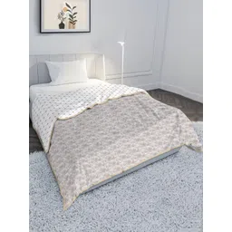 MAYFAIR HOMES LONDON Brown & White Printed CottonAC Room 120 GSM Single Bed Dohar-picture-12