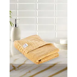 MAYFAIR HOMES LONDON Yellow Solid 560 GSM Pure Cotton Bath Towel-picture-42