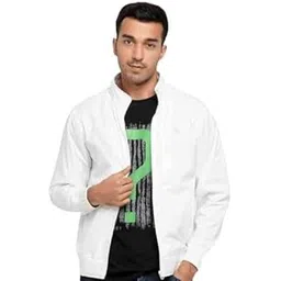maykr Casual Jacket,White Jacket,Men Winter Jacket,Stylish Jacket,Light Weight Jacket,Full Sleeve Polyster Bomber Jacket,Jacket For Men,jacket12.-picture-16