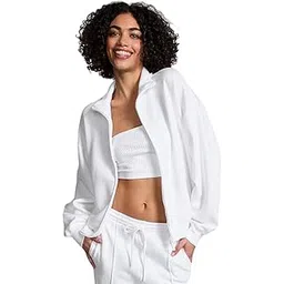 maykr Casual Jacket,White Jacket,Women Winter Jacket,Stylish Jacket,Light Weight Jacket,Full Sleeve Polyster Bomber Jacket,Jacket For Women,jacket10.-picture-18