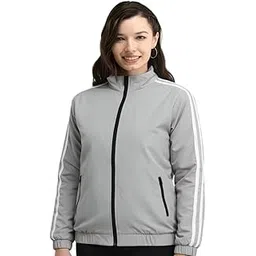 maykr Grey Bomber jacket,women Jacket For Women.61-picture-27