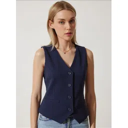 maykr Solid Women Waistcoat-picture-40