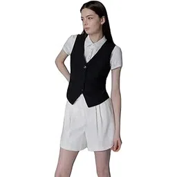maykr WaistCoat,Regular Fit WaistCoat,Black WaistCoat,Cotton Blend WaistCoat,Casual WaistCoat,Office Wear WaistCoat,Women WaistCoat,WaistCoat05.-picture-50
