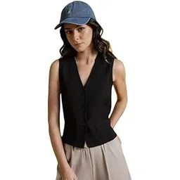 maykr WaistCoat,RegularFit WaistCoat,Black WaistCoat,Cotton Blend WaistCoat,Casual WaistCoat,Office Wear WaistCoat,Women WaistCoat,WaistCoat14.-picture-49