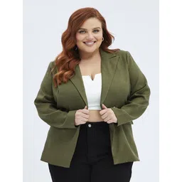 maykr Women Solid Single Breasted Formal Blazer-picture-39