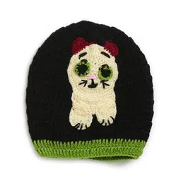 MayRa Knits Animal Design Crochet Cap - Black-picture-14