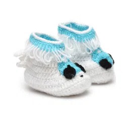 MayRa Knits Hand Knitted Animal Crochet Booties - White-picture-19