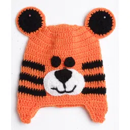 MayRa Knits Hand Knitted Crochet Animal Designed Cap - Orange-picture-36