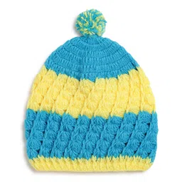 MayRa Knits Hand Knitted Striped Crochet Cap - Multi Colour-picture-14