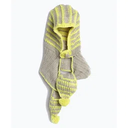 MayRa Knits Hand Knitted Striped Design Cap - Grey-picture-24