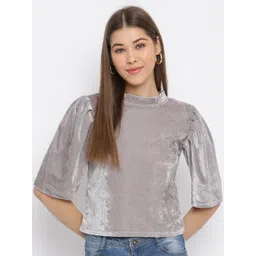 Mayra Grey Velvet Top-picture-29
