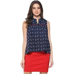 mayra Women's Blue Color Sleeveless Top-picture-16