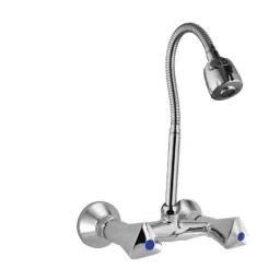 Mayur Ocich Tri Brass Dual Flow 360 Degree Spout Wall Mounted Sink Mixer-picture-39