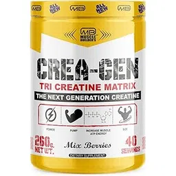 Mb Muscle Builder's Crea-gen Creatine Monohydrate Powder For Muscle Power Pump Size Endurance & Recovery | Creatine Supplement | Creatine Monohydrate Powder |- Mix Berries, 260g (40 Servings)-picture-25