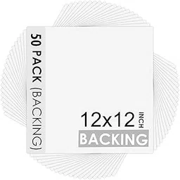 MBC Mat Board Center, Pack of 50 White Backing Matte Boards, 4-ply Thickness - for Art, Prints, Photos, Prints and More - 12x12 Inch-picture-37