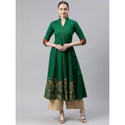 MBE Women Ethnic Motifs Printed Anarkali Kurta-picture-35