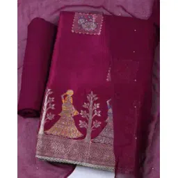 mbz.in by meena bazaar Women 3-Piece Unstitched Dress Material-picture-19