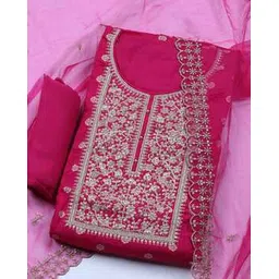 mbz.in by meena bazaar Women Embellished Unstitched Dress Material-picture-20