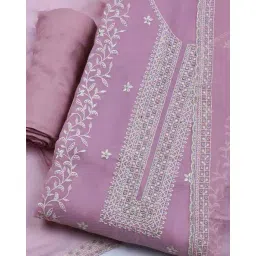 mbz.in by meena bazaar Women Embroidered Unstitched 3-Piece Dress Material image 2