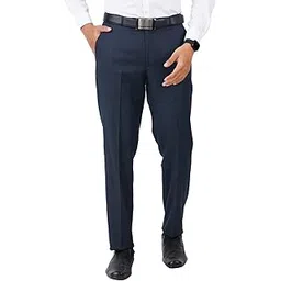 mc henry McHenry Men's Regular Fit Wrinkle Free Stretchable Formal Trousers for Men-picture-19