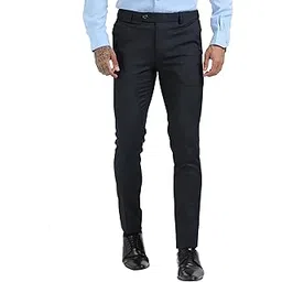 mc henry Men's Waist Expandable Wrinkle Free Stretchable Striped Slim Fit Elite and Luxurious Formal Trousers for Men-picture-21