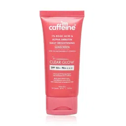mCaffeine Clear Glow 1% Kojic Acid Alpha Arbutin Daily Brightening Sunscreen Spf 50 Pa++++ - 50 ml-picture-13