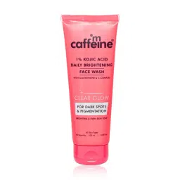 mCaffeine Clear Glow 1% Kojic Acid Daily Brightening Face Wash - 100 ml image 1