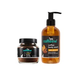 MCaffeine Coffee Body Scrub 55g & Almond Body Wash 200ml for Exfoliation & Tan Removal-picture-35