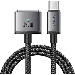 mcdodo 140W USB-C to Magnetic 3 Cable, Compatible with MacBook Pro 2021 M1 Pro & Max Chip 14" 16", MacBook Air 2022 M2, MacBook Pro 2023 M2 Pro & Max Chip 14" 16", Safe 3 Cable for MacBook - 6.6ft-picture-32