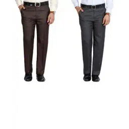 mchenry Pack of 2 Flat-Front Relaxed Fit Trousers-picture-25