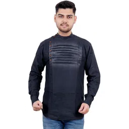 M'COT Mandarin Collar Straight Cotton Kurta-picture-19