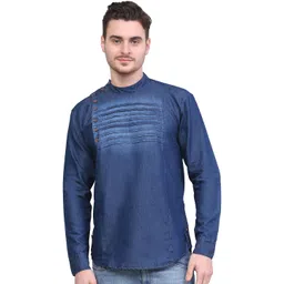 M'COT Mandarin Collar Straight Cotton Kurta-picture-30