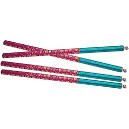 ME & YOU Beautiful Pink Garba Sticks – Pack of 2 Decorative Dandiya for Navratri – Ideal for Kids and Adults – Lightweight and Stylish Accessories for Festivals-image-33