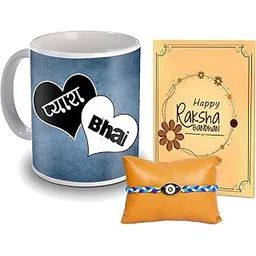 ME & YOU Designer Rakhi with 325Ml-Coffee Mug Gift for Brother |Raksha Bandhan for Brother| Unique Rakhi Gifts Combo for Brother | Rakhi Gift for Bhai - Pack of 3-image-40