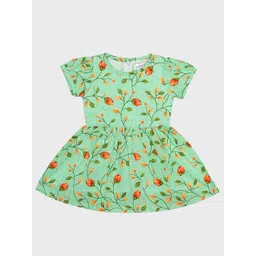 ME N MY Girls Ethnic Motifs Printed Cotton Fit & Flare Dress-picture-28
